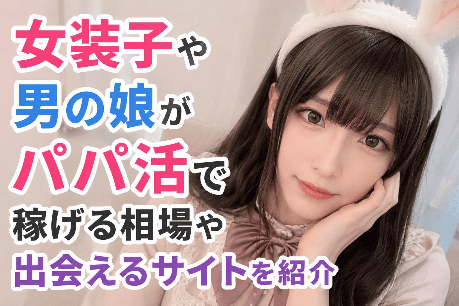 女装子や男の娘がパパ活で稼げる相場や出会えるサイトを紹介